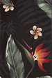 10kua aha bird of paradise, plumeria, non-upholstery barkcloth, Hawaiian vintage style fabric