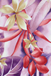 11palu Tropical Stylized flowers, palm fronds, and leaves, apparel cotton, Hawaiian vintage style fabric.