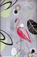 12welo vintage Hawaiian vintage Hawaiian flamingos, space age palm fronds, abstracts