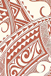 14tapa vintage Hawaiian vintage Abstract Stylized polynesian tattoo/tapa. 100% Cotton Poplin, 44/45