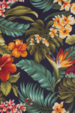 20moha vintage Hawaiian flowery fabric on apparel cotton fabric.