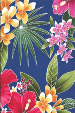 20ulana stylized, multi-colored hibiscus, plumeria, orchids and ferns apparel cotton, tropical Hawaiian vintage style fabric. apparel cotton, tropical Hawaiian vintage style fabric.