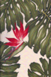 10ekahi Bird of paradise flowers & leafy, apparel cotton, Hawaiian vintage style fabric 