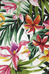 30momona - a stylized vintage Hawaiian floral fabric with hibiscus and plumeria flowers on a cotton apparel broadcloth.