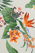 30waina Tropical Hawaiian heliconia, hibiscus and plumeria flowers on an apparel.