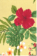 50olo olo Tropical Hawaiian heliconia, hibiscus and plumeria flowers on an apparel.