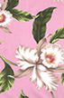 60'okika Barkcloth Hawaii - Hawaiian vintage style fabric with orchid flowers - cotton broadcloth