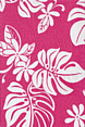 60uhina Tropical Hawaiian pink & white plumeria flowers on a broadcloth apparel.