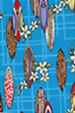 80huahina surfboards, plumeria, on a plaid apparel cotton, Hawaiian vintage style fabric
