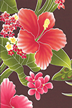 90kokoleka vintage Hawaiian fabric large flowery hibiscus, plumeria, tiare fabric on apparel cotton fabric