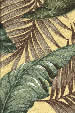 Banana Leaf Yellow Hawaiian vintage style fabric