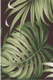 Oasis Chocolate Hawaiian vintage Leafy Monstera Upholstery Barkcloth