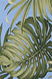 Oasis Slate Hawaiian vintage Leafy Monstra Upholstery Barkcloth