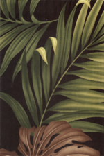 10monstera Hawaiian vintage style fabric