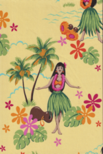 50pa 'a 'aina Hawaiian Surfboards - on cotton broadcloth fabric. 