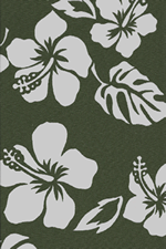 70pareau Hawaiian vintage style fabric