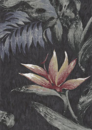A heavier wide Rayon Tropical Flowered Fabric