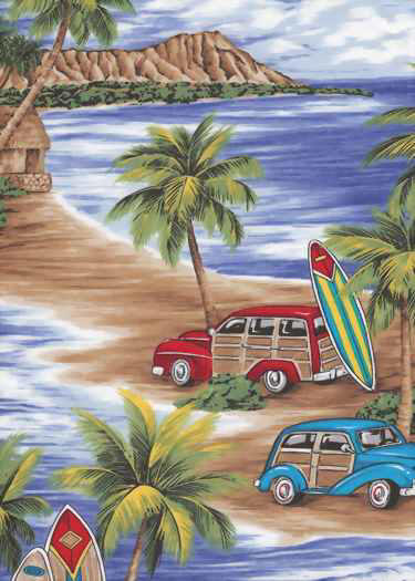 Diamond Head, palmtree, surfboards, woodys, woodies 
