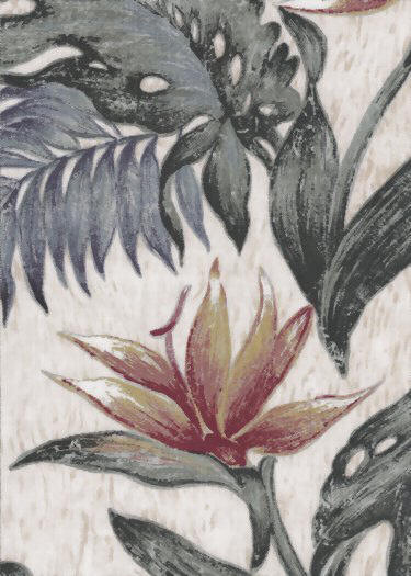 A heavier wide Rayon Tropical Flowered Fabric