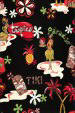10akua Black, tiki, hula girls, retro fabric