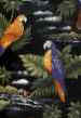 10malei parrots, apparel cotton, Hawaiian vintage style fabric