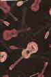 ukulele instruments on a cotton appalre fabric