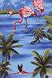20pohu Hawaiian vintage style fabric 