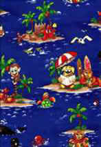 Hawaiian Fabric Monkeys, Cats, dogs, turtles, whales & Surfboards, palm trees
