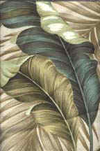 Banana Leaf Taupe hawaiian vintage style fabric