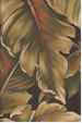 Maluhia Coffee Large frond leaves on a indoor/outdoor upholstery fabric.