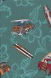 Green cotton apparel fabric form Barkcloth Hawaii Fabric Shop