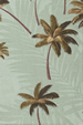 Ani Sage Palm Trees on a cotton upholstery fabric.