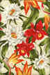 30hukilau Hibiscus, bird of paradise, & protea - cotton barkcloth fabric Hawaiian vintage style fabric 