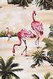 Flamingos and Palm treed - Hawaiian tropical fabric 44" wide Cotton apparel fabric