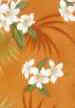 14oko Hawaiian vintage style orange, plumeria apparel fabric 