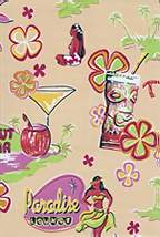 14muka Hawaiian vintage style fabric