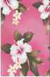 Vintage Hibiscus and plumeria flowers Hawaiian Tropical cotton