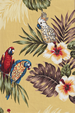 50pueo Parrots, ledbetter, hibiscus, apparel cotton, Hawaiian vintage style fabric