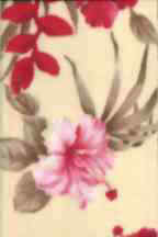 Anea Maize Hibiscus & Heliconia on super soft polyester fleece.