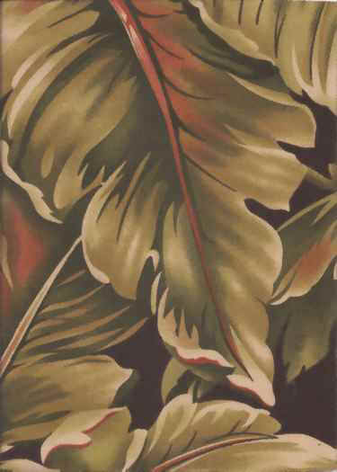 Big leafy Hawaiian Tropical Outdoor fabric 